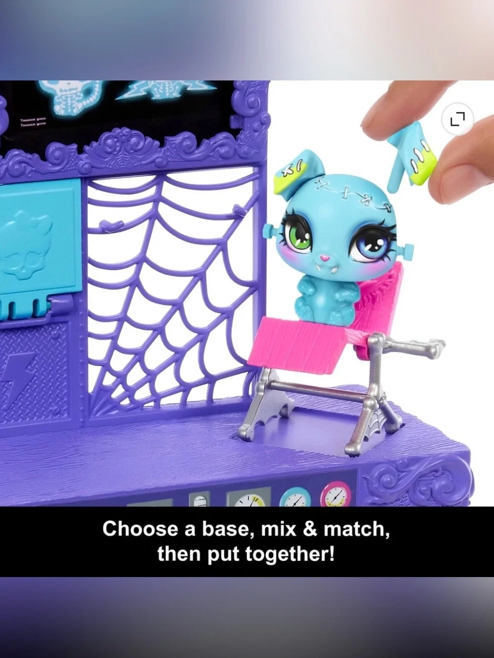Mattel Monster High Frankie Stein Make-a-Monster Pet Doll Playset New